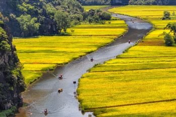 Hoa Lu Tam Coc Day Tour from Hanoi Vietnam LuxcoTravels historical sites scenic boat ride karst landscape cultural experience