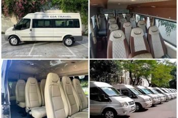 Private car on the road to Hai Phong, Sapa, Hanoi to Halong bay by Limousine 16 seats, Luxco Travels - 16-Seater Limousine Service from Hanoi to Halong Bay